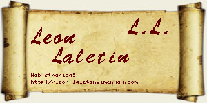 Leon Laletin vizit kartica